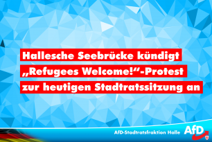 Hallesche Seebrücke kündigt „Refugees Welcome!“-Protest zur heutigen Stadtratssitzung an