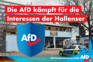 Die AfD kämpft für die Interessen der Hallenser!
