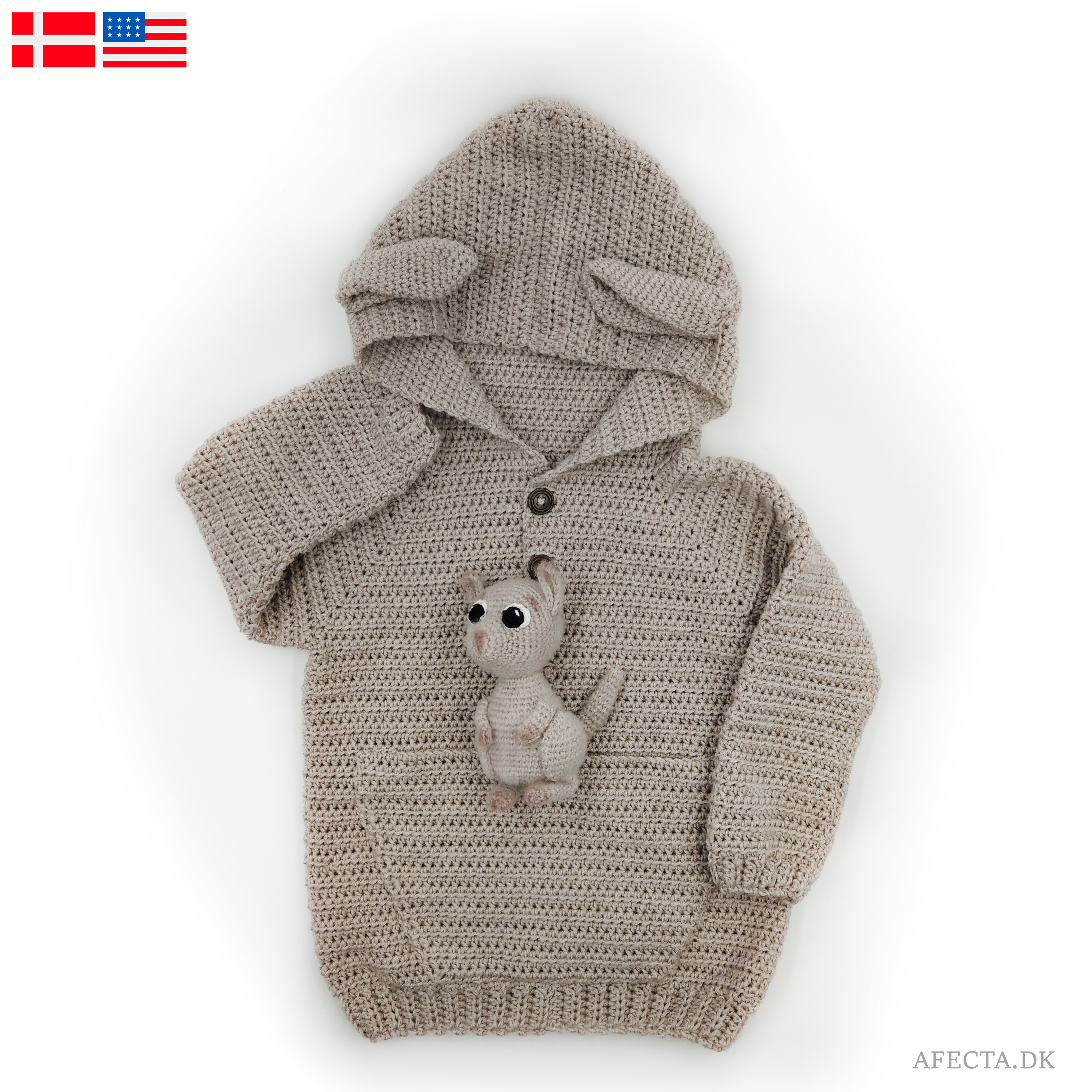 Kænguru hoodie (str. 44-158) - Billede 6