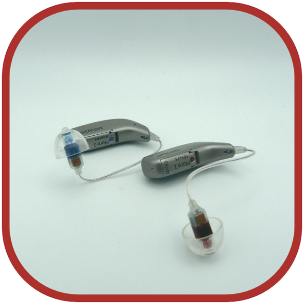 Oticon More 1 refurbished rechargeable hearing aids for sale
