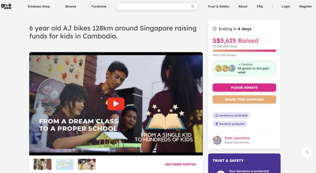 AJ raises fund for Children in Cambodia
