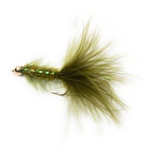 BH Bugger Flash Back Olive Fishing Fly