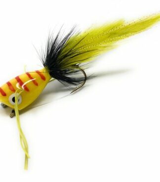 Yellow Red Stripped Bass Popper