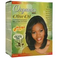 AB Organics Olive Relaxer Kit Super Double Pa...