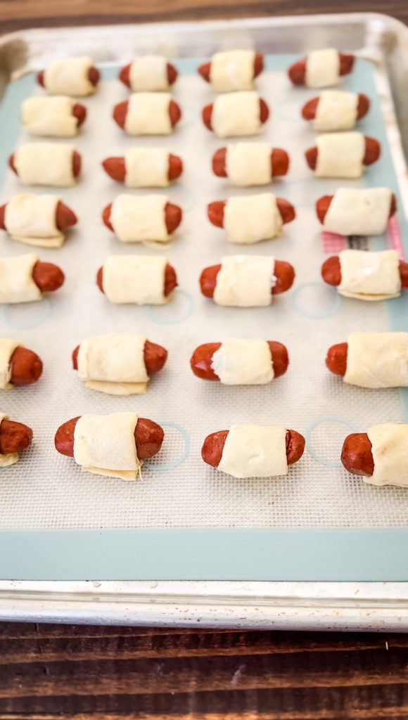 Raw pigs in a blanket