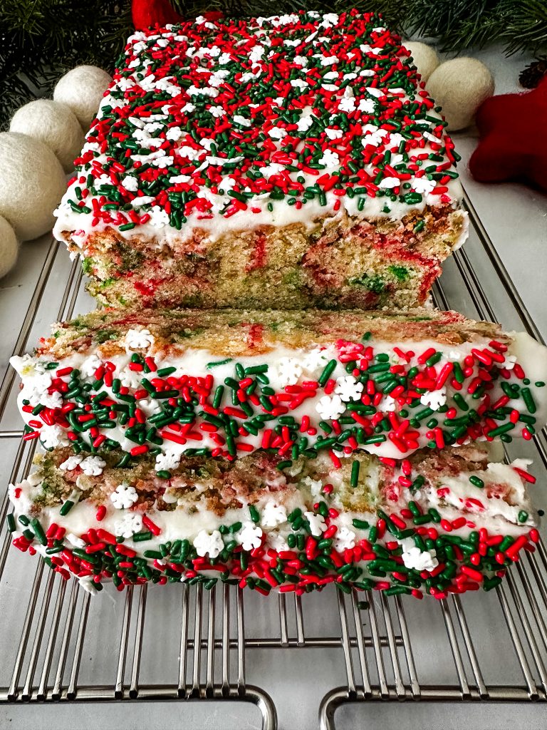 Easy Christmas Funfetti Bread Recipe - Sugar and Soul