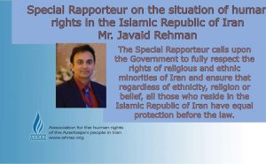 Report of the Special Rapporteur on the situation of human rights in the Islamic Republic of Iran