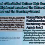 The Annual report of the United Nations High Commissioner, Mr. Antonio Guterres, on human rights in Iran