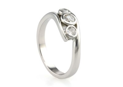 Platinum Trilogy Diamond Ring