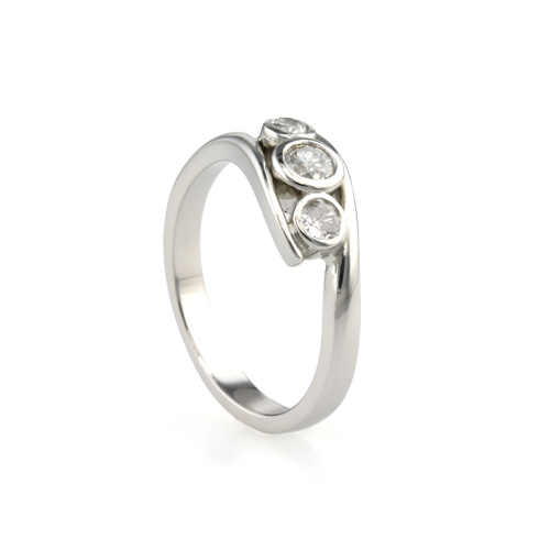 Platinum Trilogy Diamond Ring