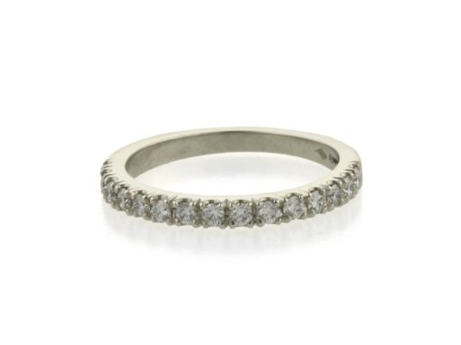 Handcrafted Platinum Diamond Eternity Ring