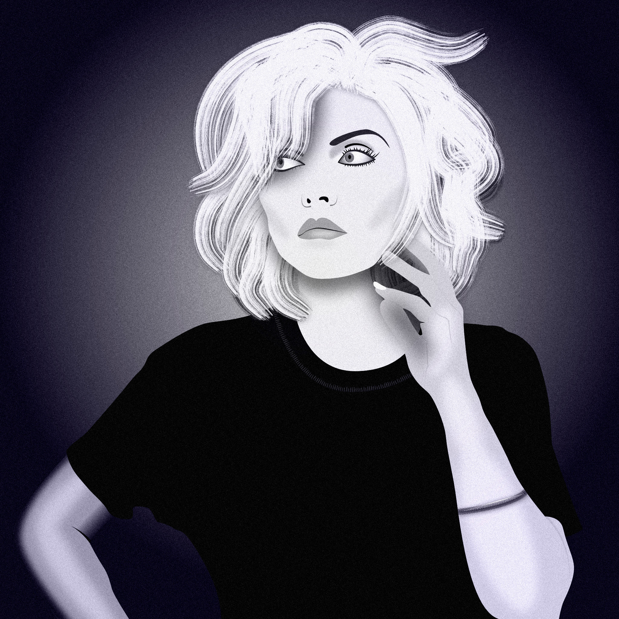 Vector portrait of Debbie Harry