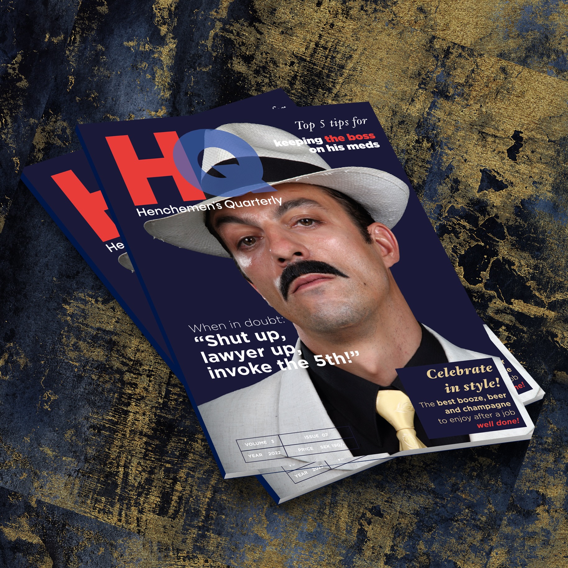 Mock-up cover for HQ - Henchemen's Quarterly