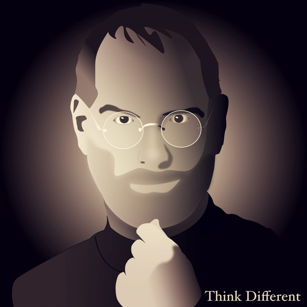 Drawing of Steve Jobs