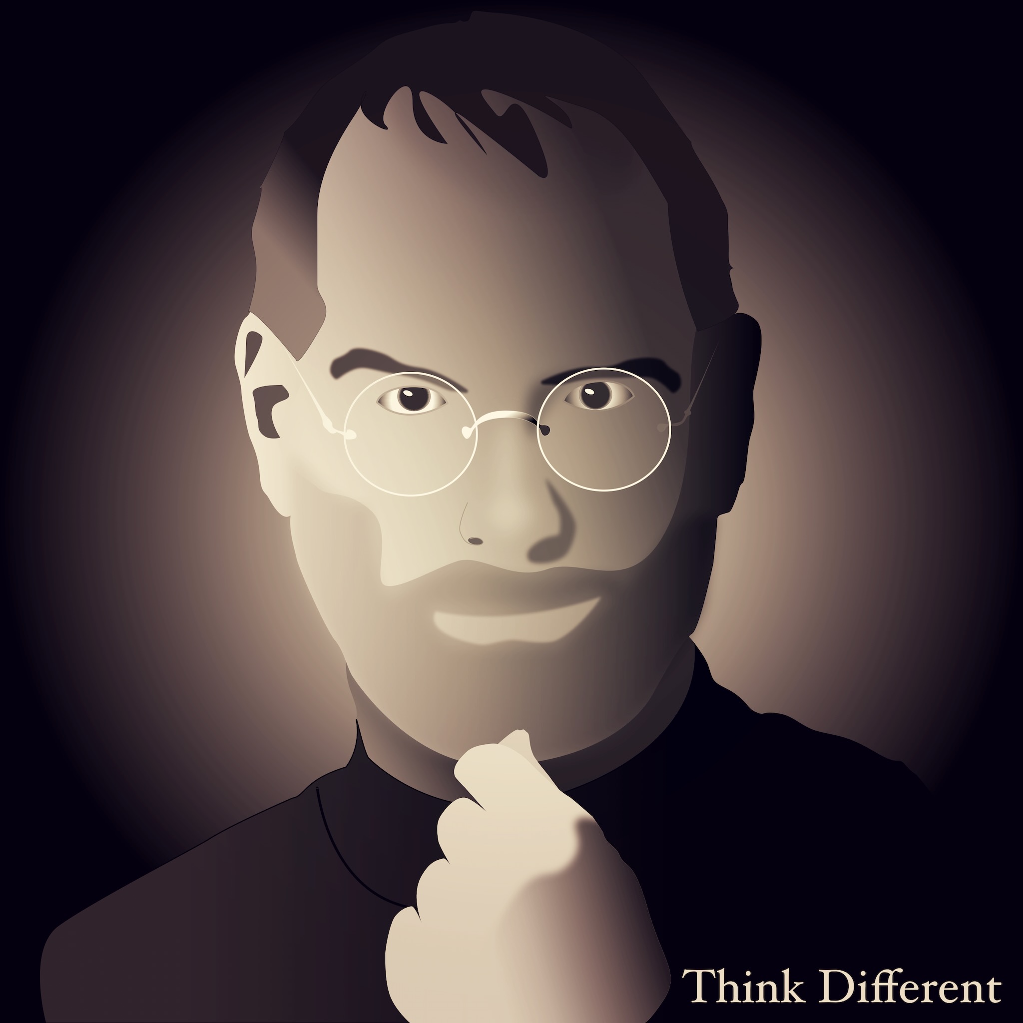 Drawing of Steve Jobs