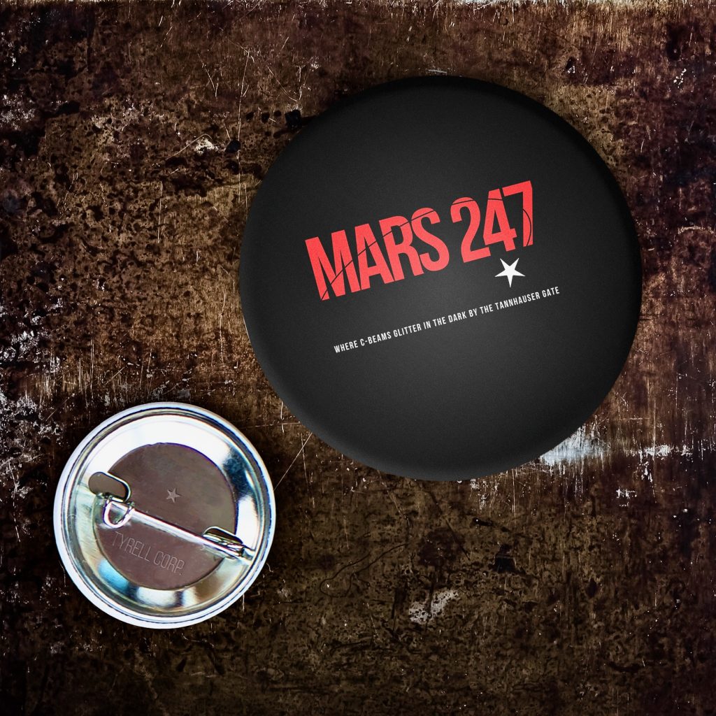 Badge with "Mars 247" logo