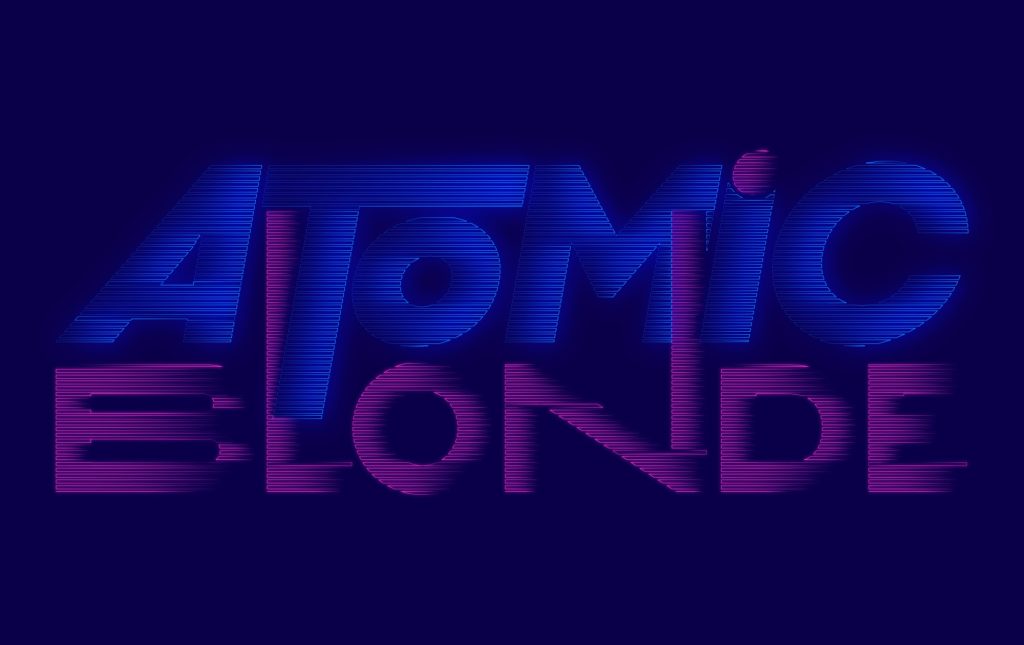 Atomic Blonde design in neon