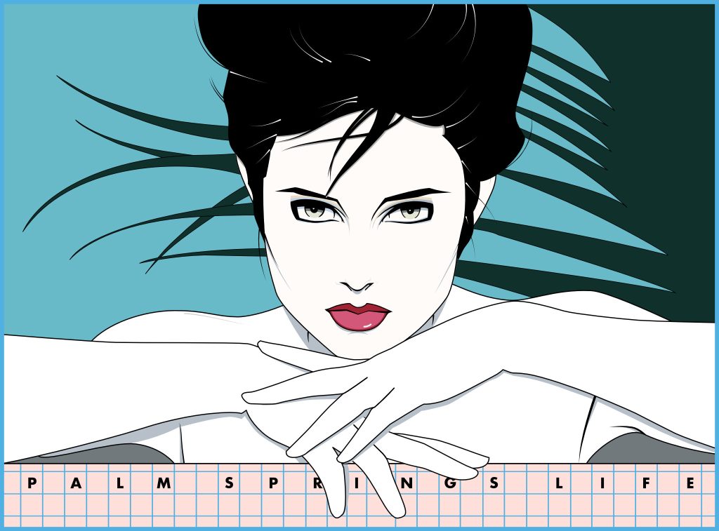 My version of Patrick Nagel's "Palm Springs Life"