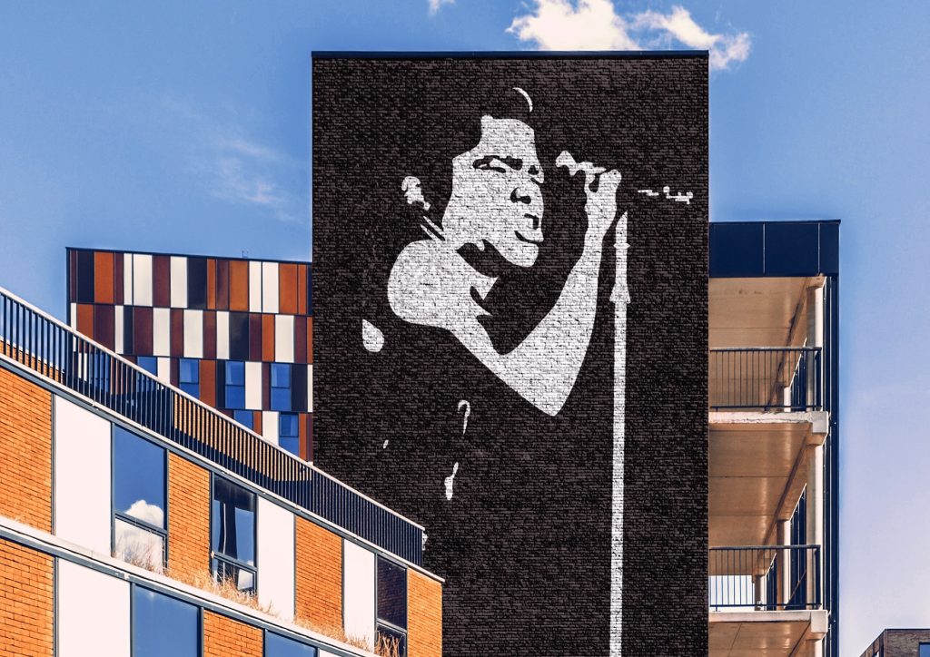 James Brown mural (mock-up)