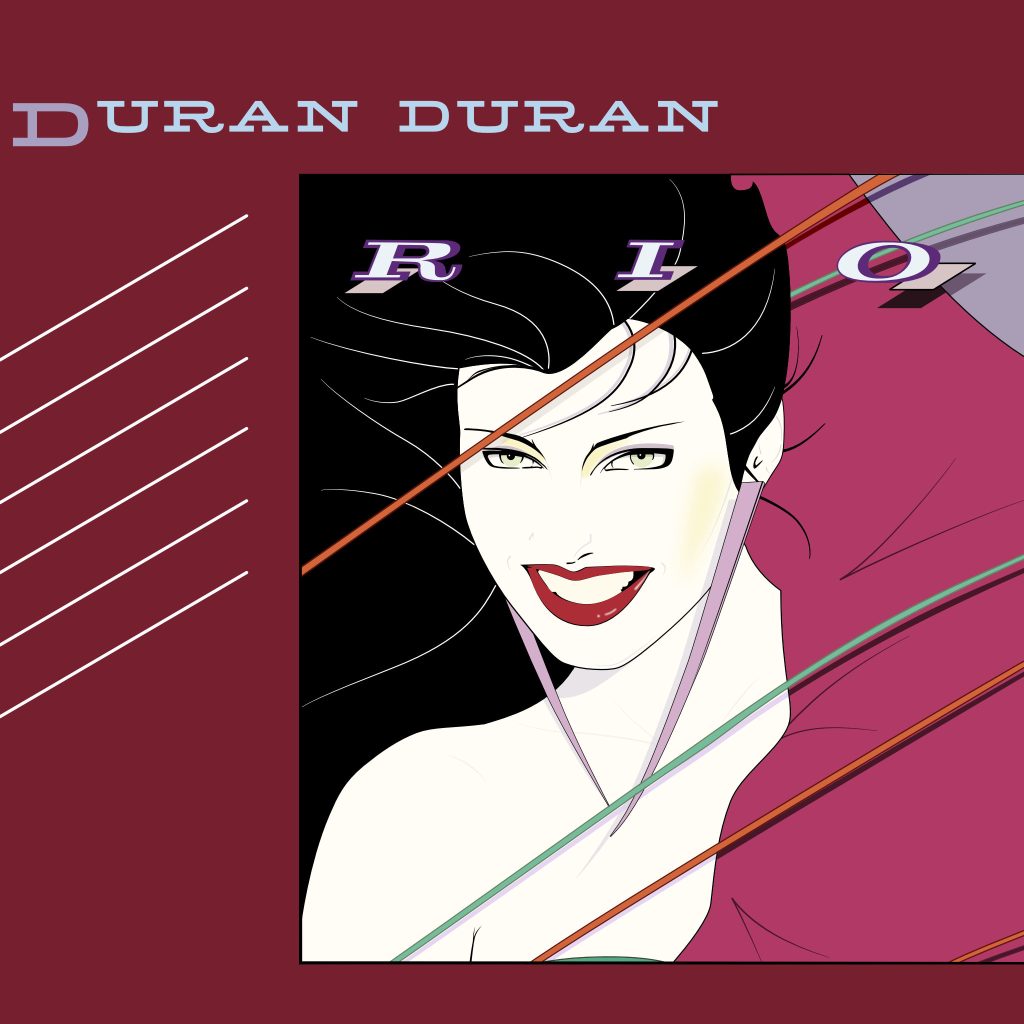 Vector drawing of Duran Duran's album "Rio", originally designed and created by Patrick Nagel