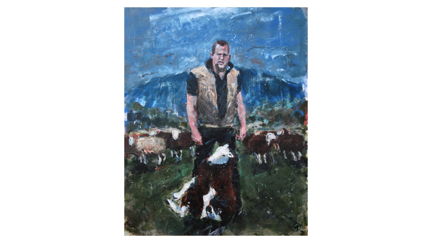 The Shepherd. 80 x 100 cm