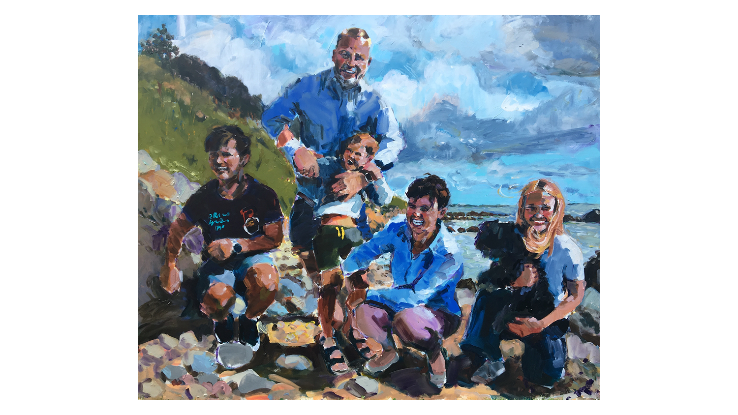 Familien Nyholm Voss. 120 x 100 cm