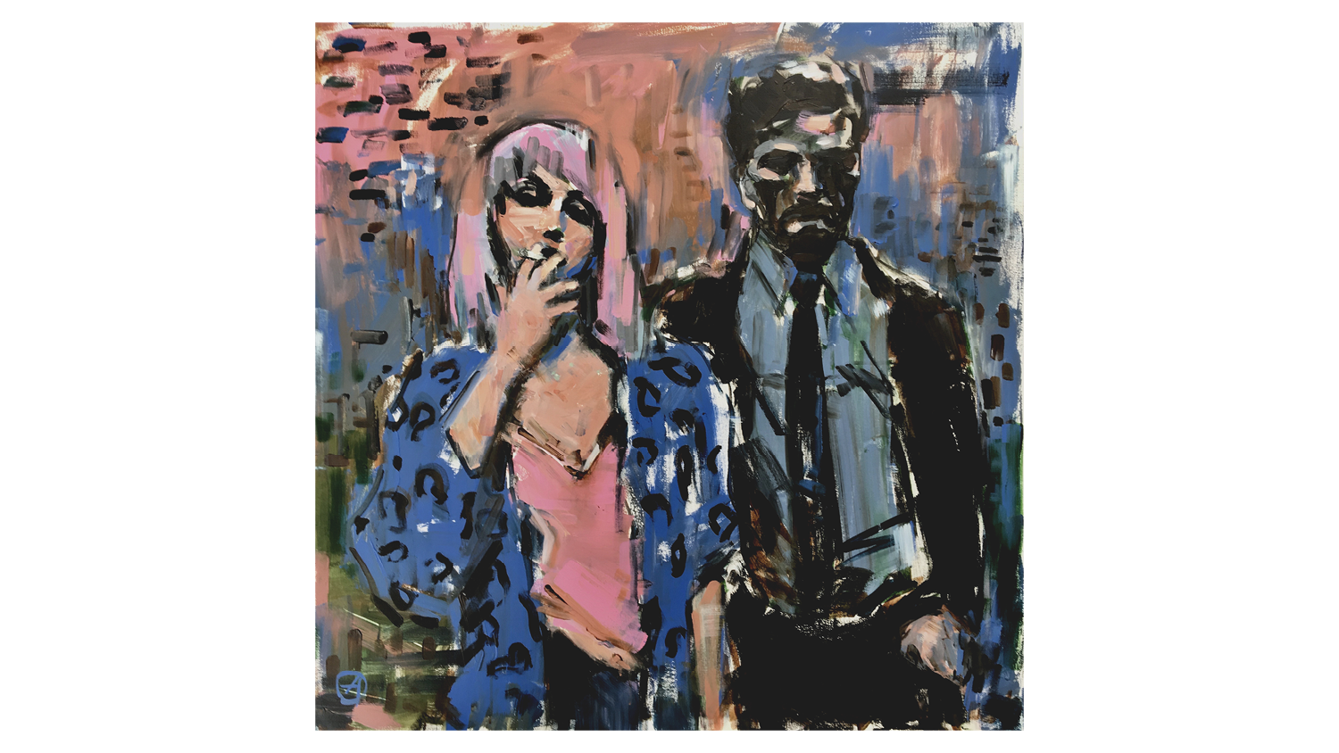 Joy & Roy. 100 x 100 cm.