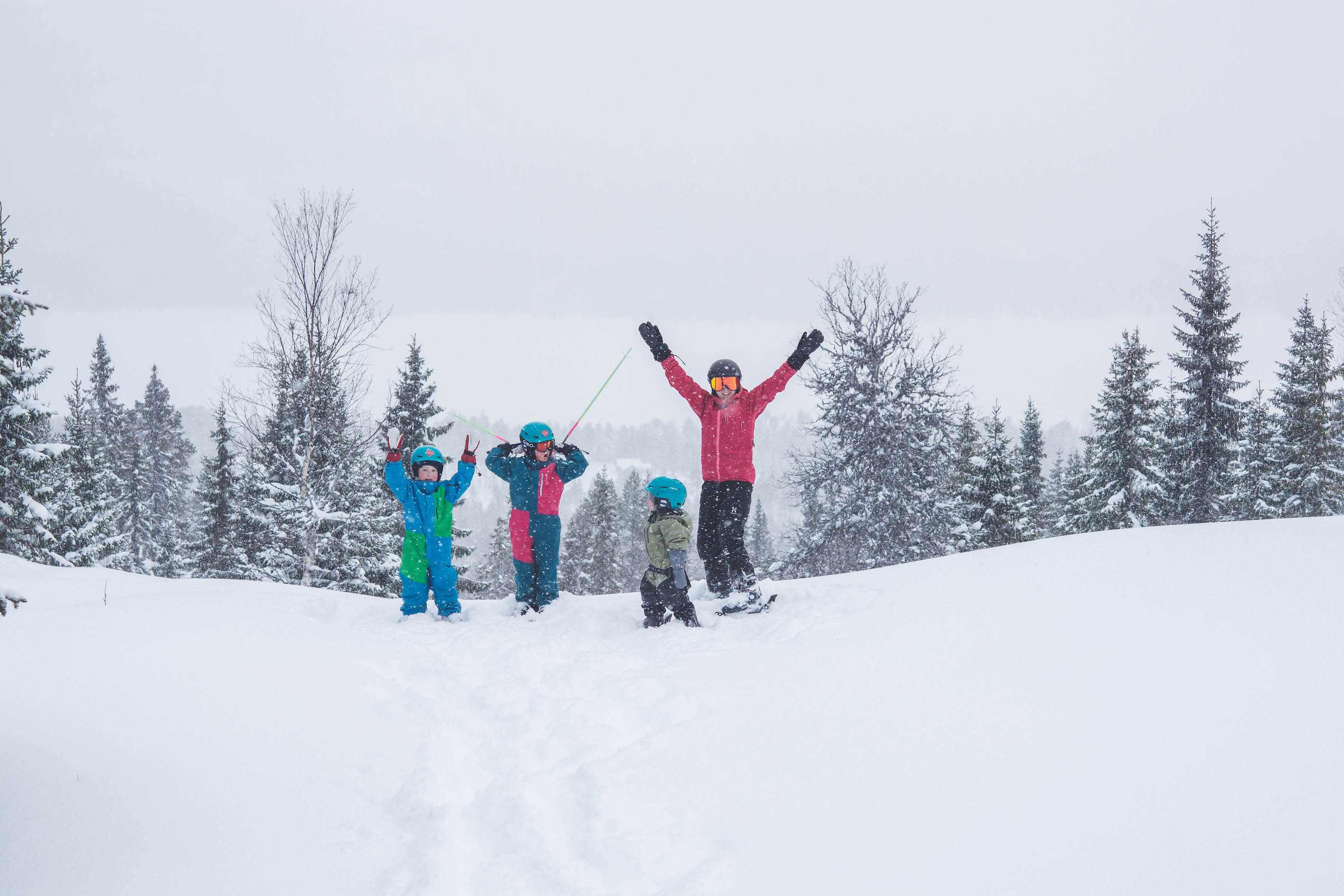 familjevänlig skidåkning