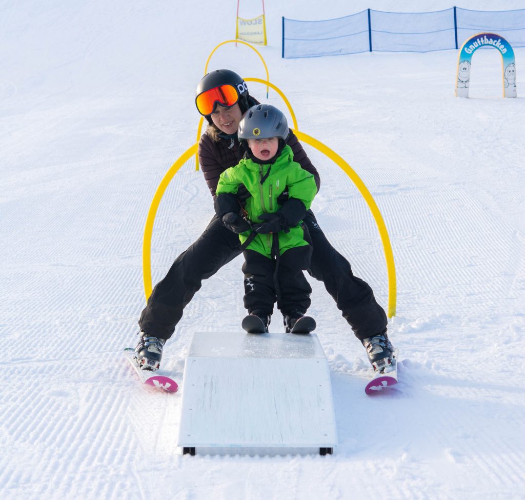 Lära barn att åka slalom