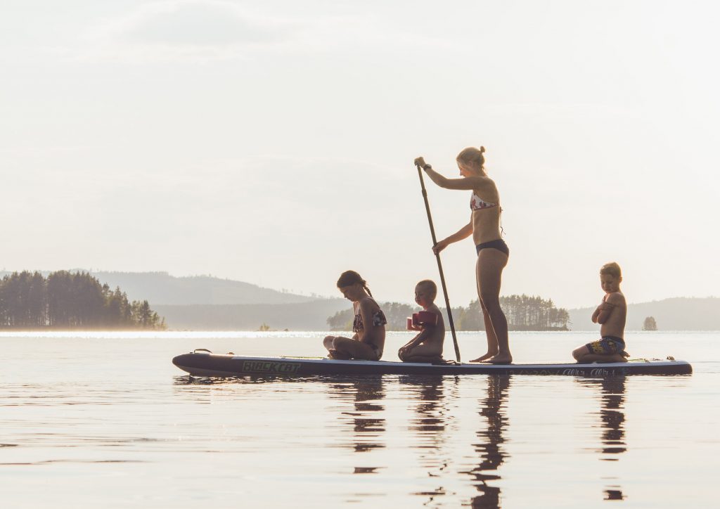 SUP paddling med barn