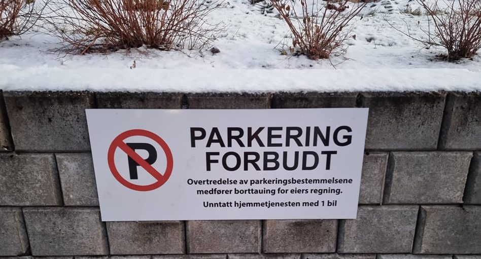 Oppmerket parkeringsplass for ABL