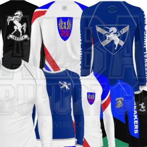 selection of multicoloured rash guards