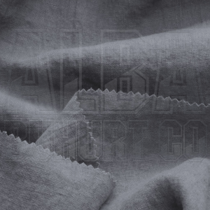 Close-up on gray fabric