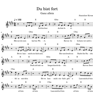 Du bist fort