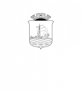 En hvit versjon av logoen til Ålesund kommune