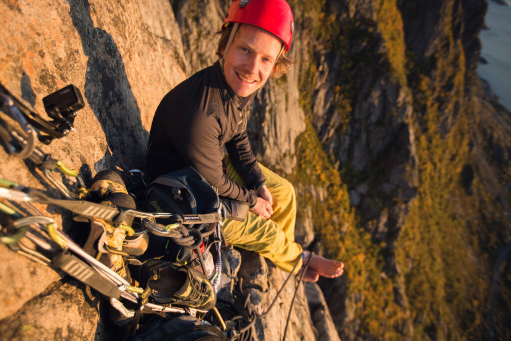 Alexander Ryden big wall climbing, Presten Lofoten