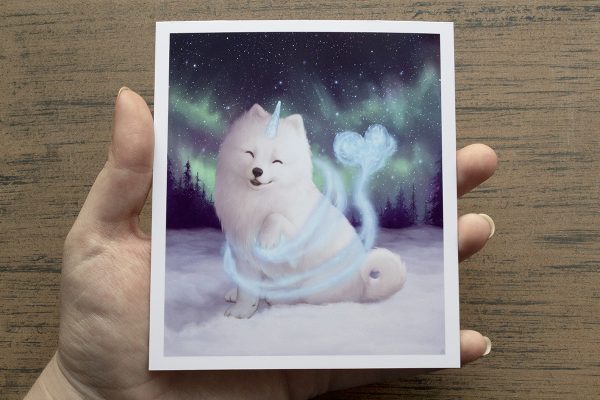 Samoyed Print in size Tiny