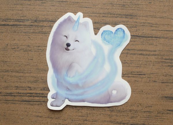 Samoyed Magical Puppy Sticker