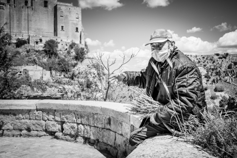 Matera, il Convento di Sant'Agostino visto da via Madonna delle Virtù