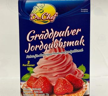 Gräddplver Jordgubbsmak 72g