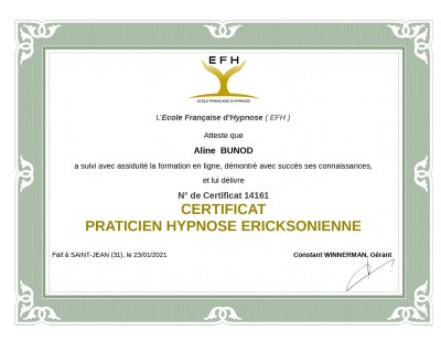 Certificat Praticien hypnose_ericksonienne