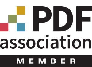 Logotyp: Medlem i PDF Association