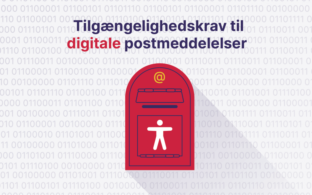 Tilgængelighedskrav til digitale postmeddelelser