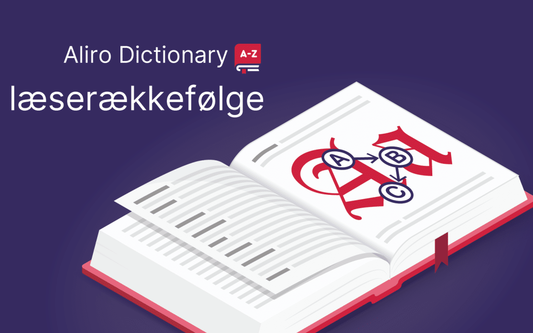 Aliro Dictionary – læserækkefølge