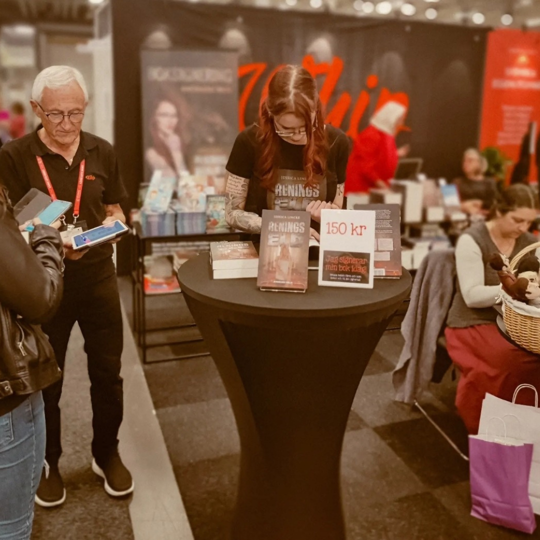 Jessica Lincke på bokmässan i allabokmassor.se