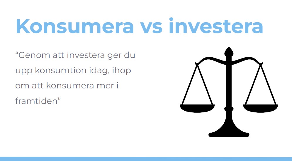 Konsumera vs investera