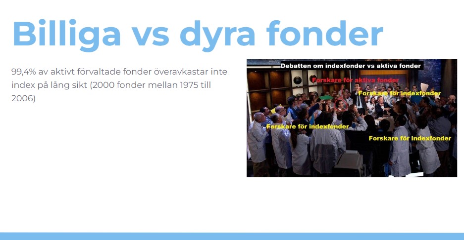 Billiga vs dyra fonder