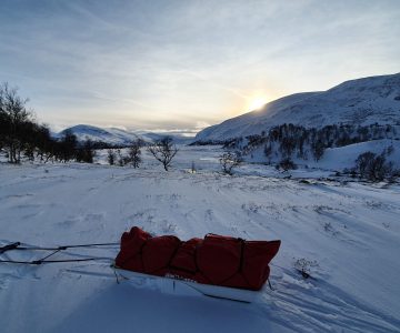 En pulka gör att du kan lasta och ta med mer packning