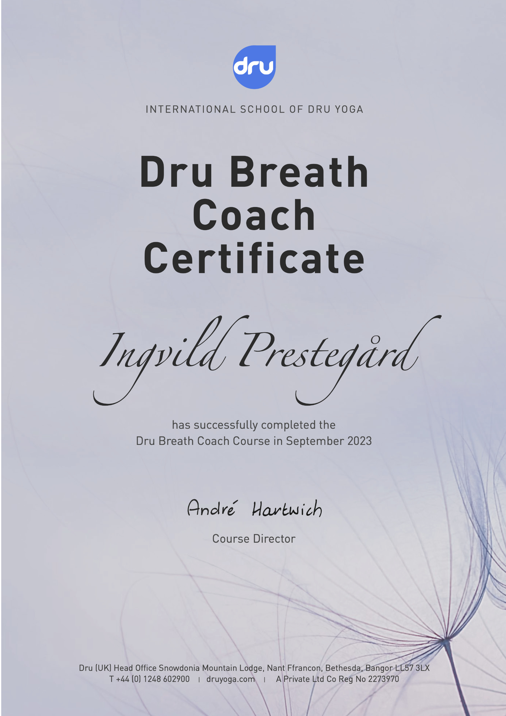 Breath coach cert
