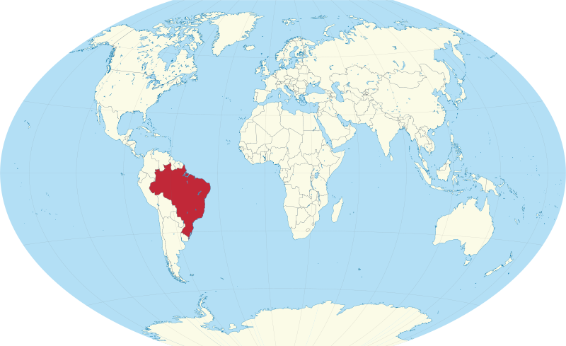 brazil - 5 out of top 10 largest countries in the world by area size